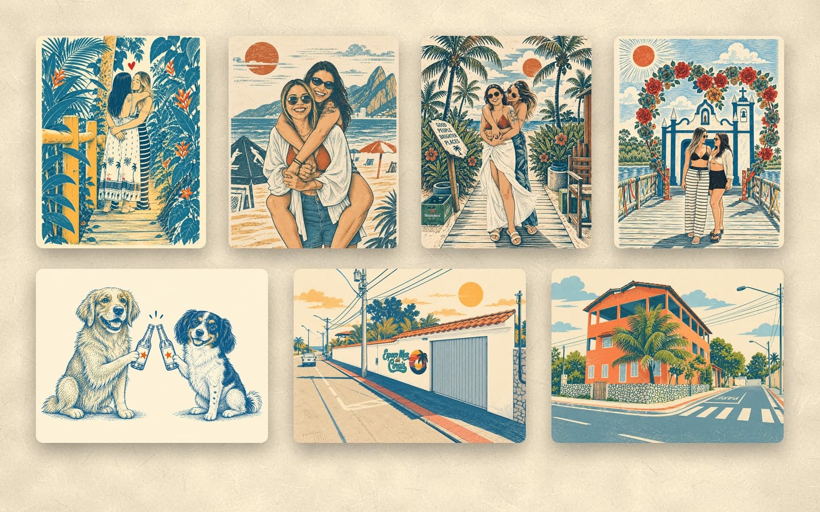 Convite de Casamento + Brand — Ilustrações que contam a história